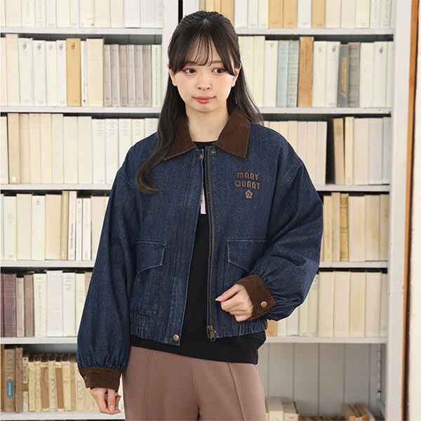 コーデュロイカラーワーク ブルゾン | マリークワント(MARY QUANT