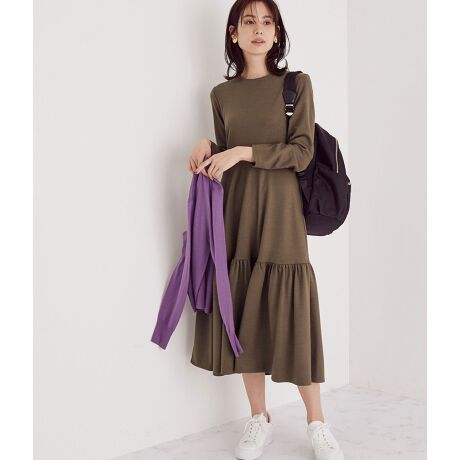 圧縮ウールジャージーティアードワンピース ロペ Rope Gge ファッション通販 マルイウェブチャネル