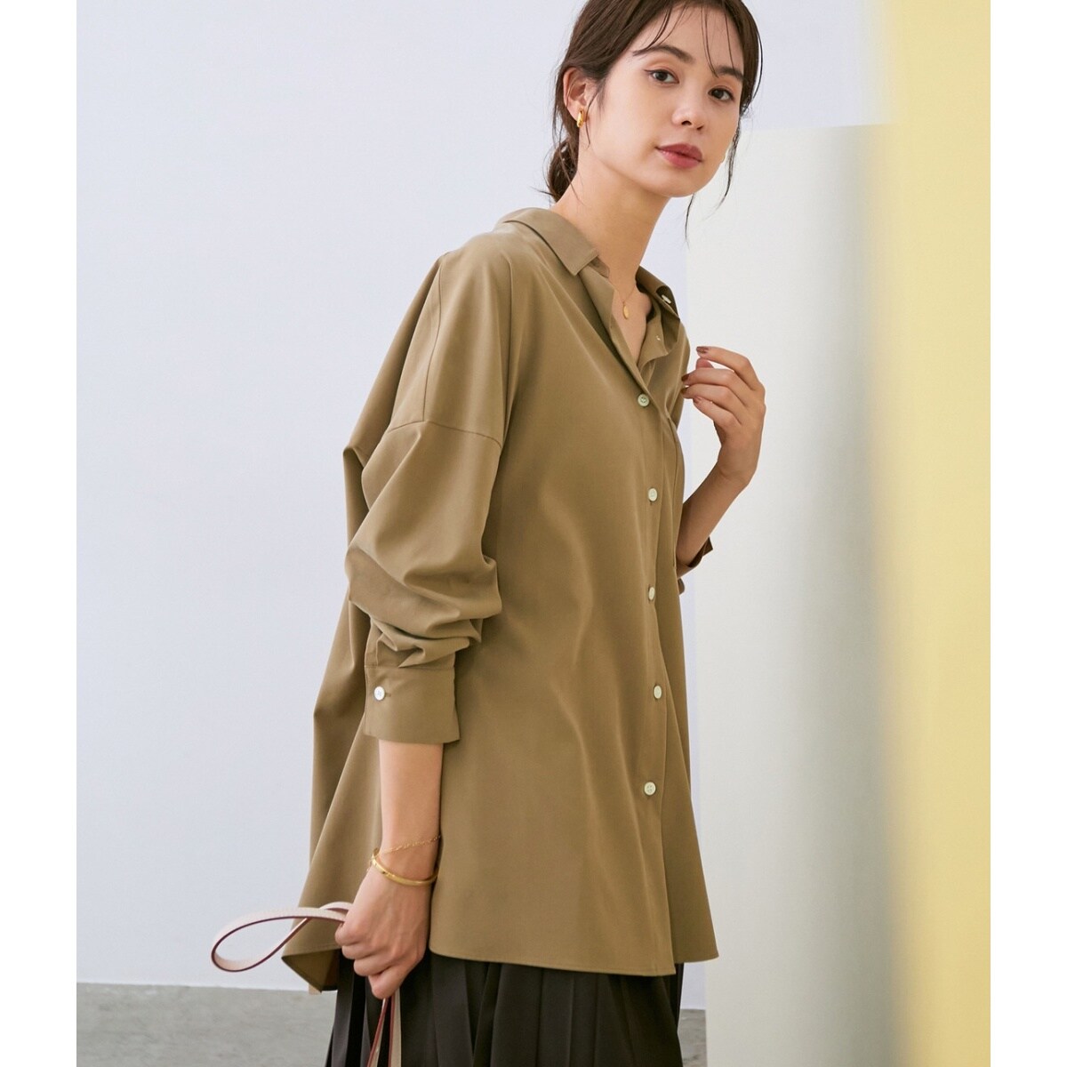 Apuweiser-riche 金釦ワークワンピース Apuweiser-riche（アプワイザーリッシェ）の「金釦ワークワンピース