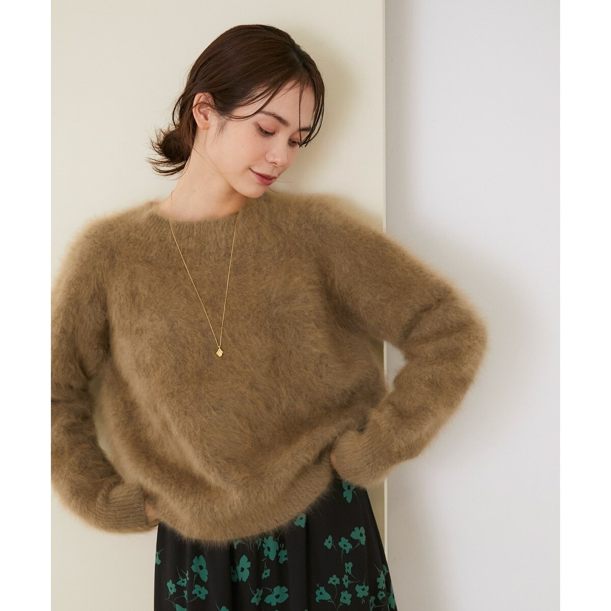 【ROPÉ】チャイニーズラクーンファーニットプルオーバー チャイニーズラクーンファーニットプルオーバー | ロペ(ROPE