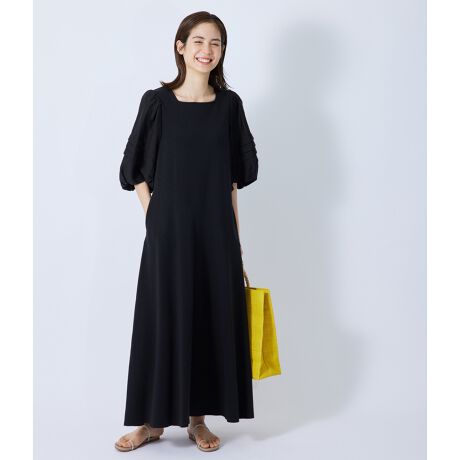 バルーンスリーブジャージーコンビワンピース | ロペ(ROPE 