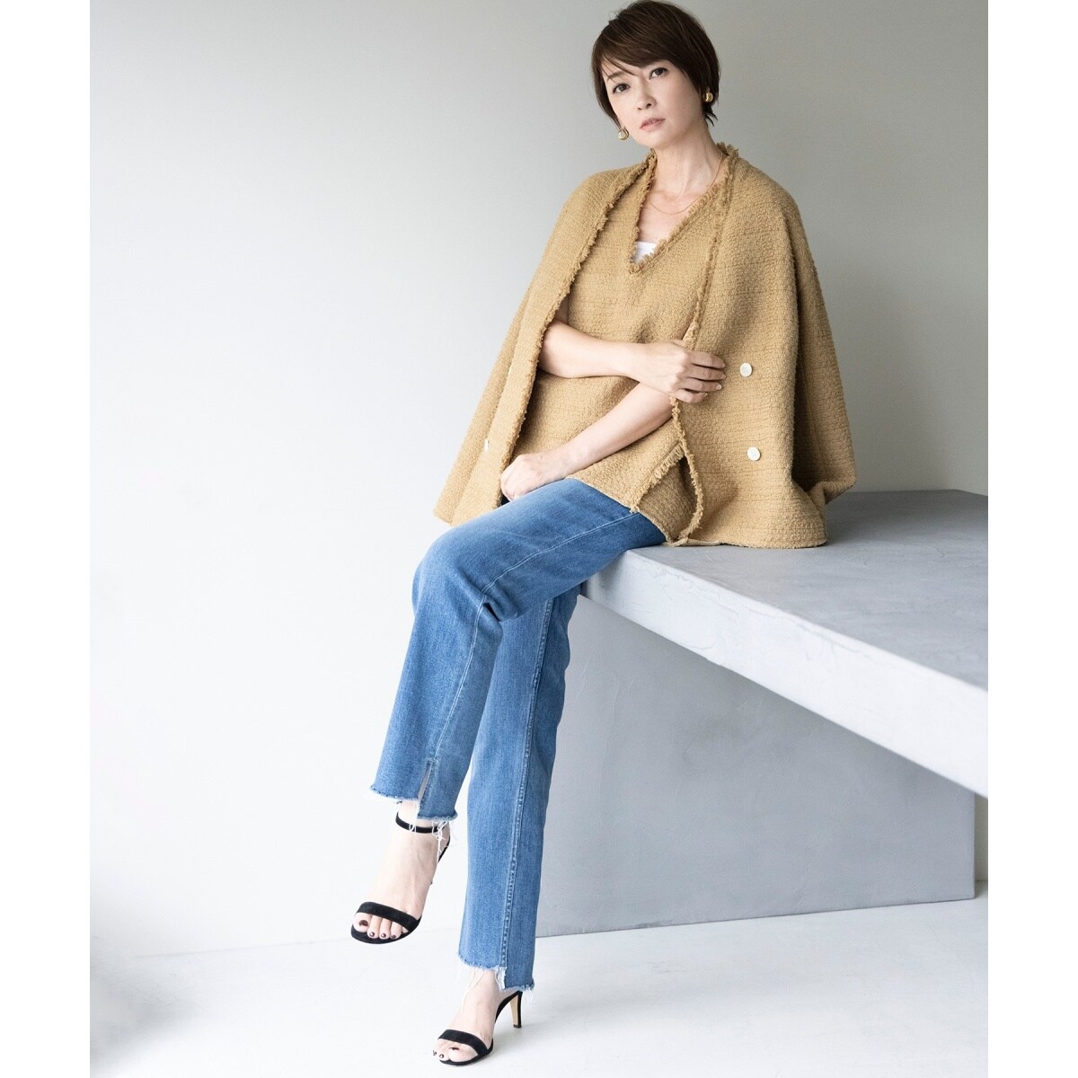 辺見えみりさんコラボ】OUTERSUNSET×ROPE' ツイードジャケット | ロペ