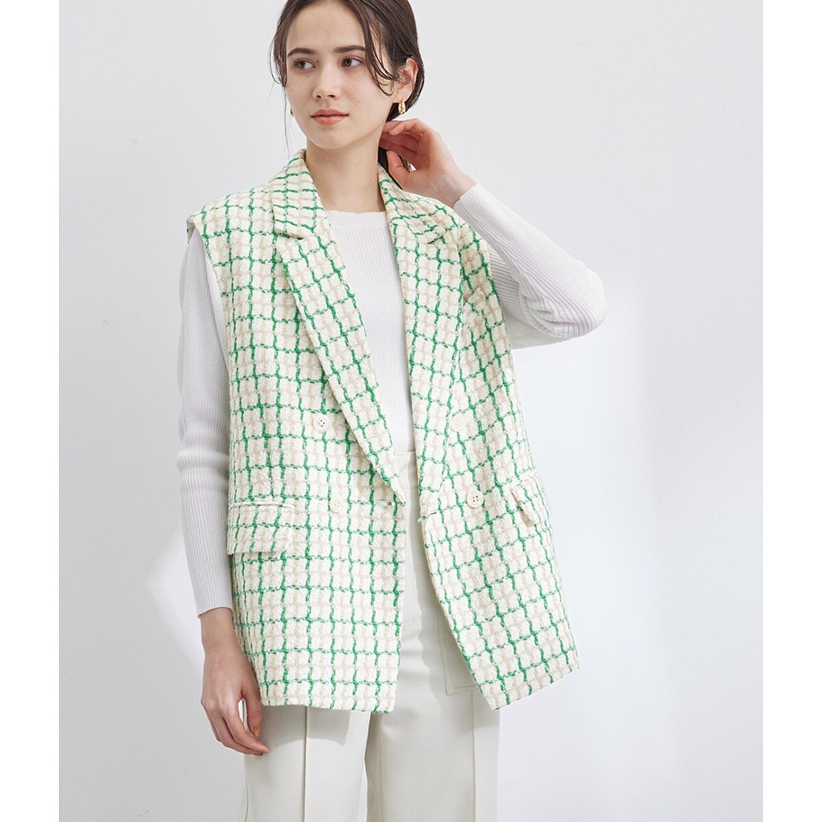 尾州カラーツイードジレ | ロペ(ROPE') | マルイウェブチャネル