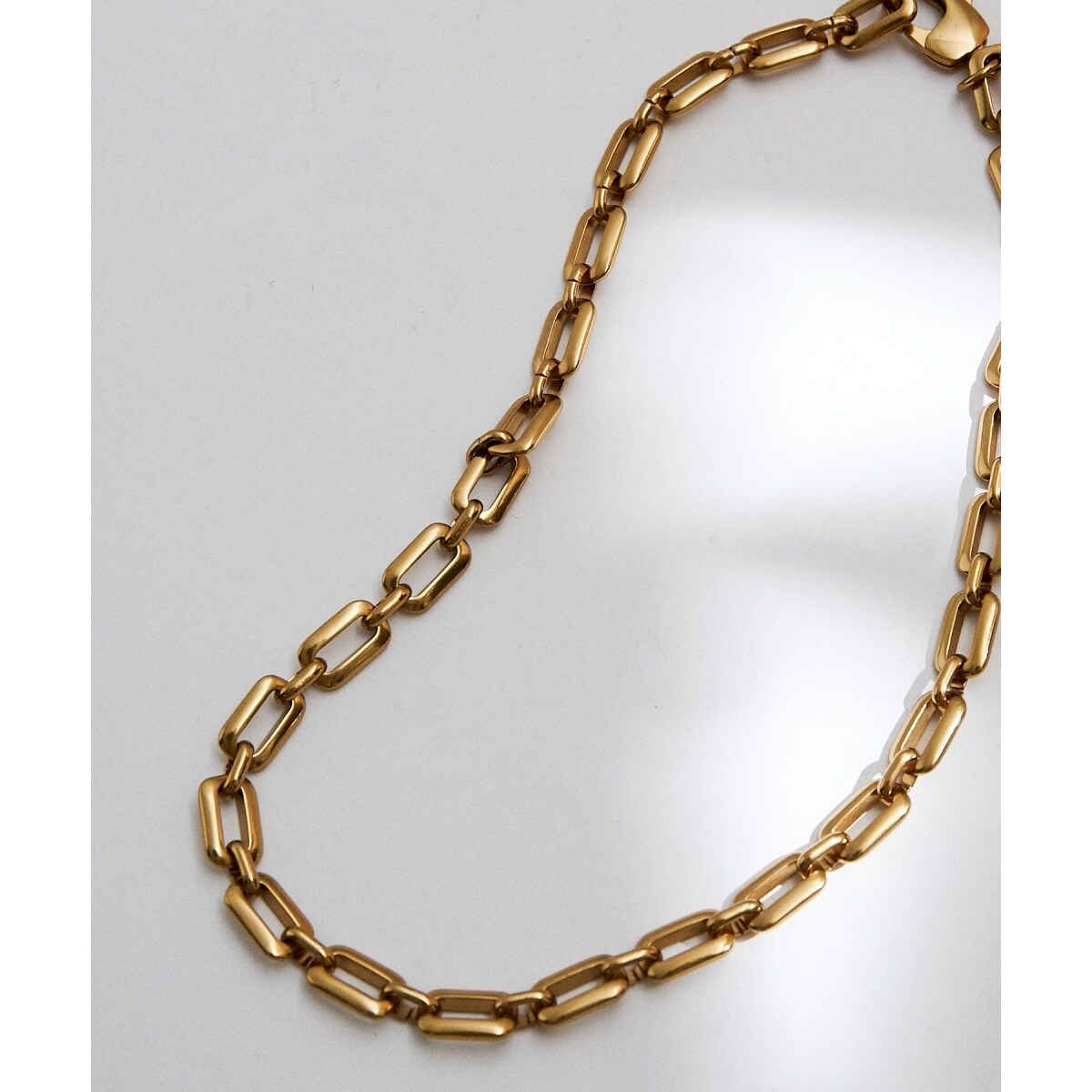 ブラスカラーデザインチェーンネックレス | ロペ(ROPE