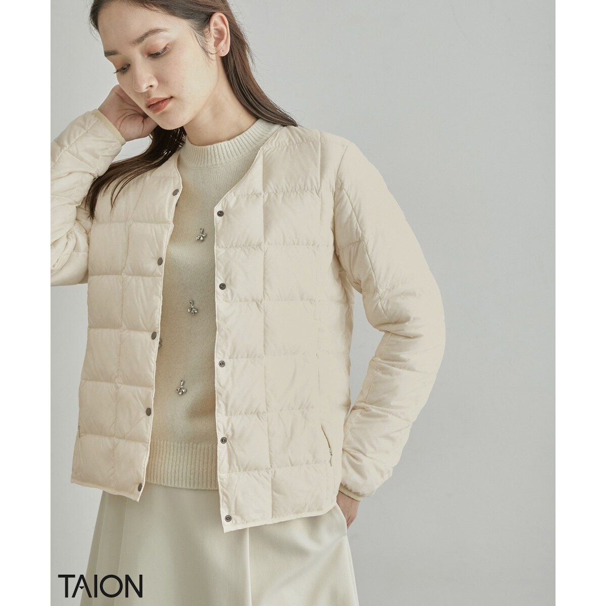 高評価】【TAION】別注Vネックショートダウンブルゾン | ロペ 高評価】【TAION】別注Vネックショートダウンブルゾン | ロペ