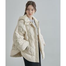 TAION×LIMONTA】ポンチョ キルティング フーデッドダウンコート | ロペ 