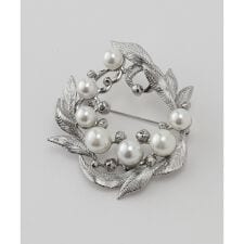 パールサークルモチーフブローチ【セレモニー対応】