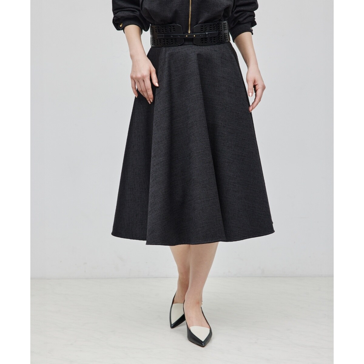 ジョーゼットフレアースカート【エディター三尋木奈保さんコラボ