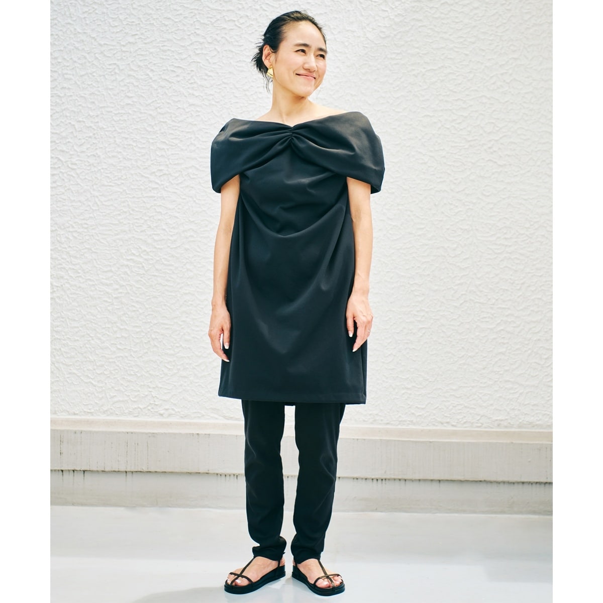 ROPE' / ロペ 【A-GIRL'S×ROPE' BY AYA KANEKO】Vスウェットチュニック【メディア掲載】 A-GIRL'S×ROPE' BY AYA KANEKO】Vスウェットチュニック