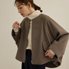 プレミアムカシミヤ ジップブルゾン【新色追加】