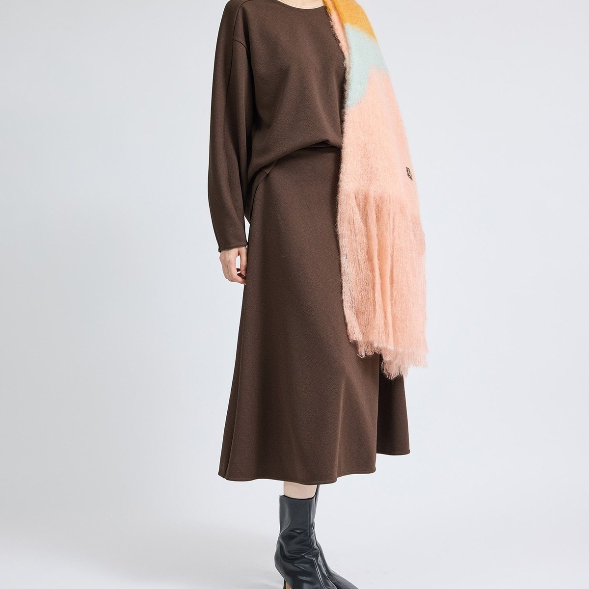 ロペ（ROPE’）/梨地フレアスカート/セットアップ対応【Sサイズフェア対象】 梨地フレアスカート/セットアップ対応【Sサイズフェア対象】 | ロペ