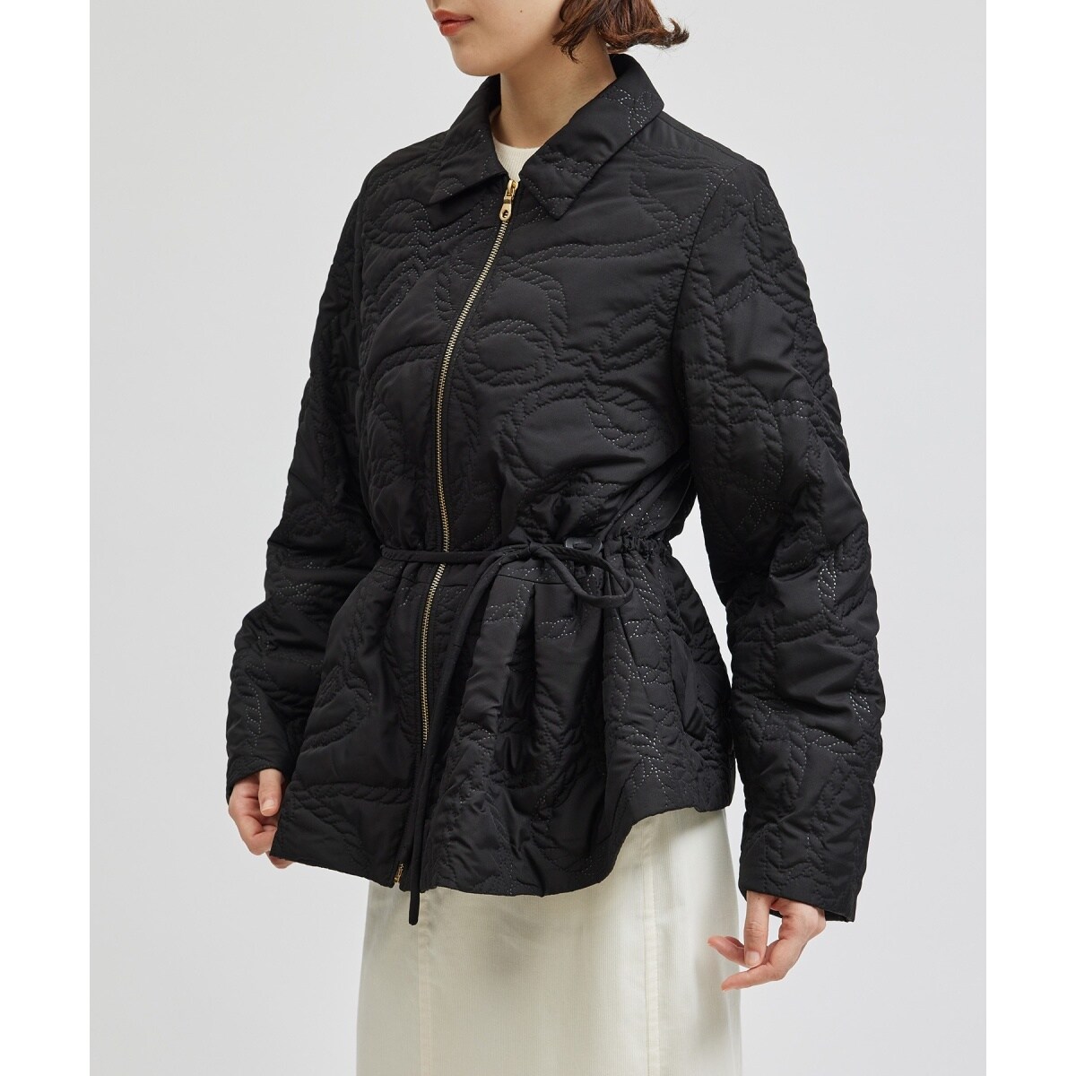 FRAMeWORK フレームワーク フードミドル 2WAYブルゾン ブラック