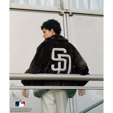 【MLB COLLECTION BY JUN】フェイクファーブルゾン