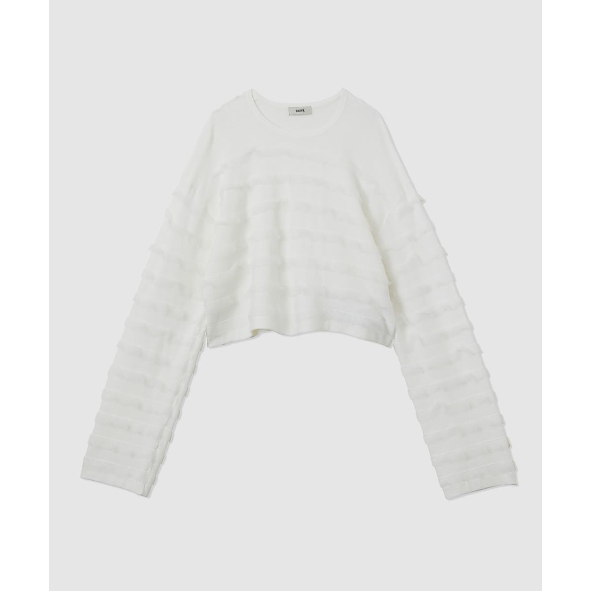 フリルボーダーニットショートプルオーバー | ロペ(ROPE') | マルイ