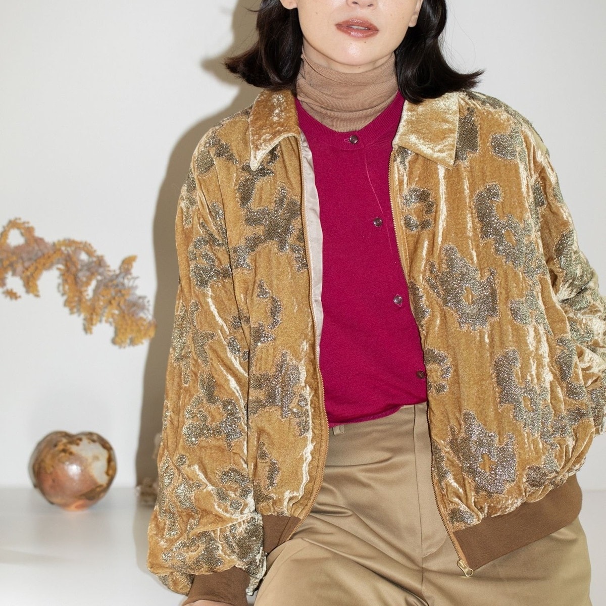 ロペ（ROPE’）/スパンコールベロアジップアップブルゾン スパンコールベロアジップアップブルゾン | ロペ(ROPE') | マルイ