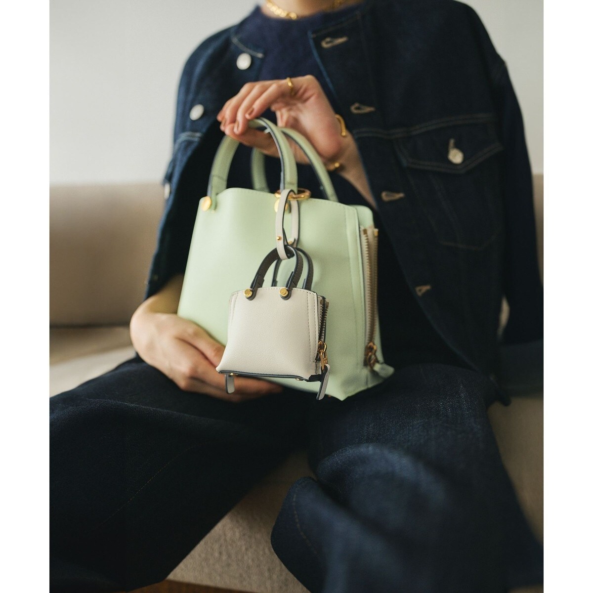 リュタン】ビジュースタッズハンドバッグ | セルフォード(CELFORD