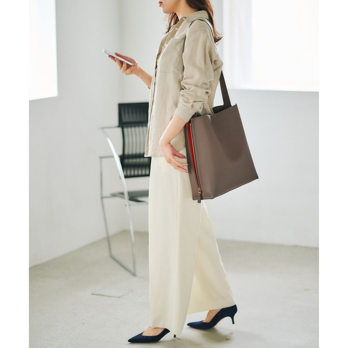 E'POR】Y BAG Shoulder Large【通勤】【A4対応】【25AW