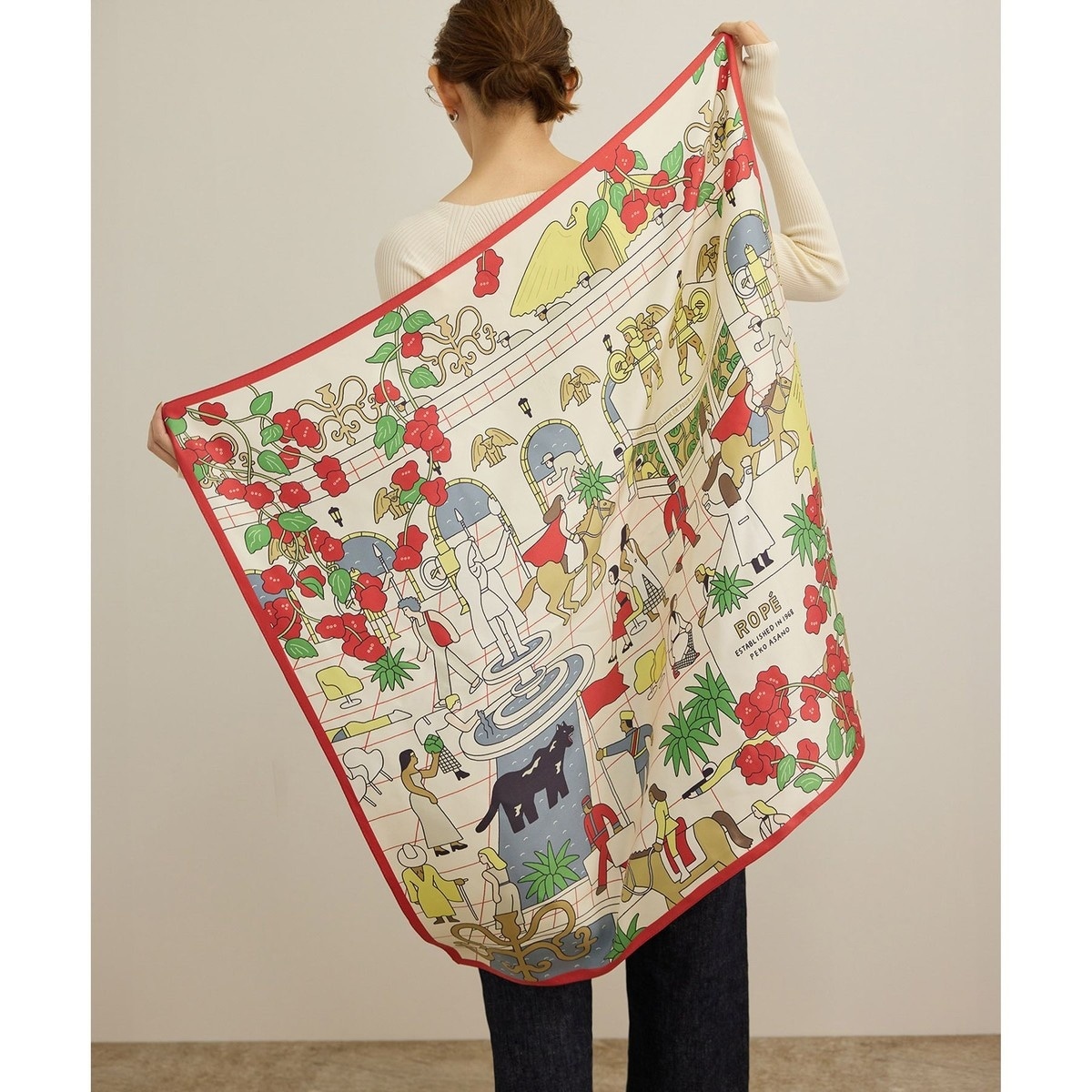 ロートレックグラフィカルシルクスカーフ | ロペ(ROPE') | マルイ