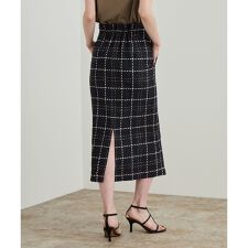 洗える】ツイードチェック ポケット付きタイトスカート | ロペ(ROPE  