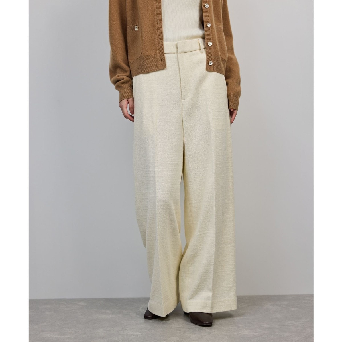 ウール混プレミアムサキソニーパンツ/イージーケア・セットアップ対応