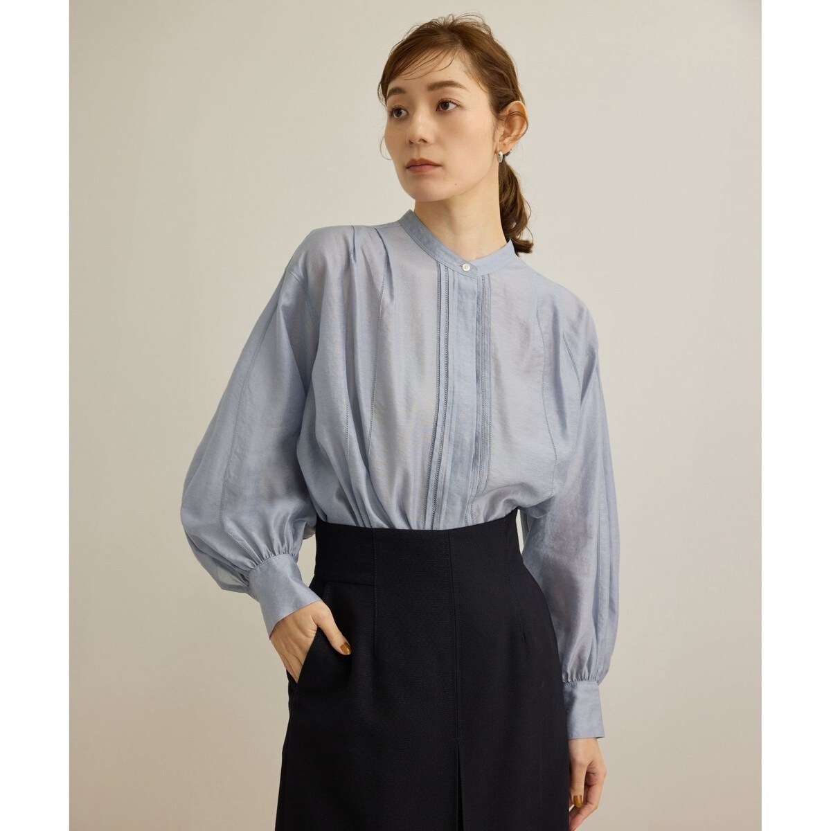 洗える】ミューズサテンボウタイブラウス | ノーブル(Noble) | マルイ