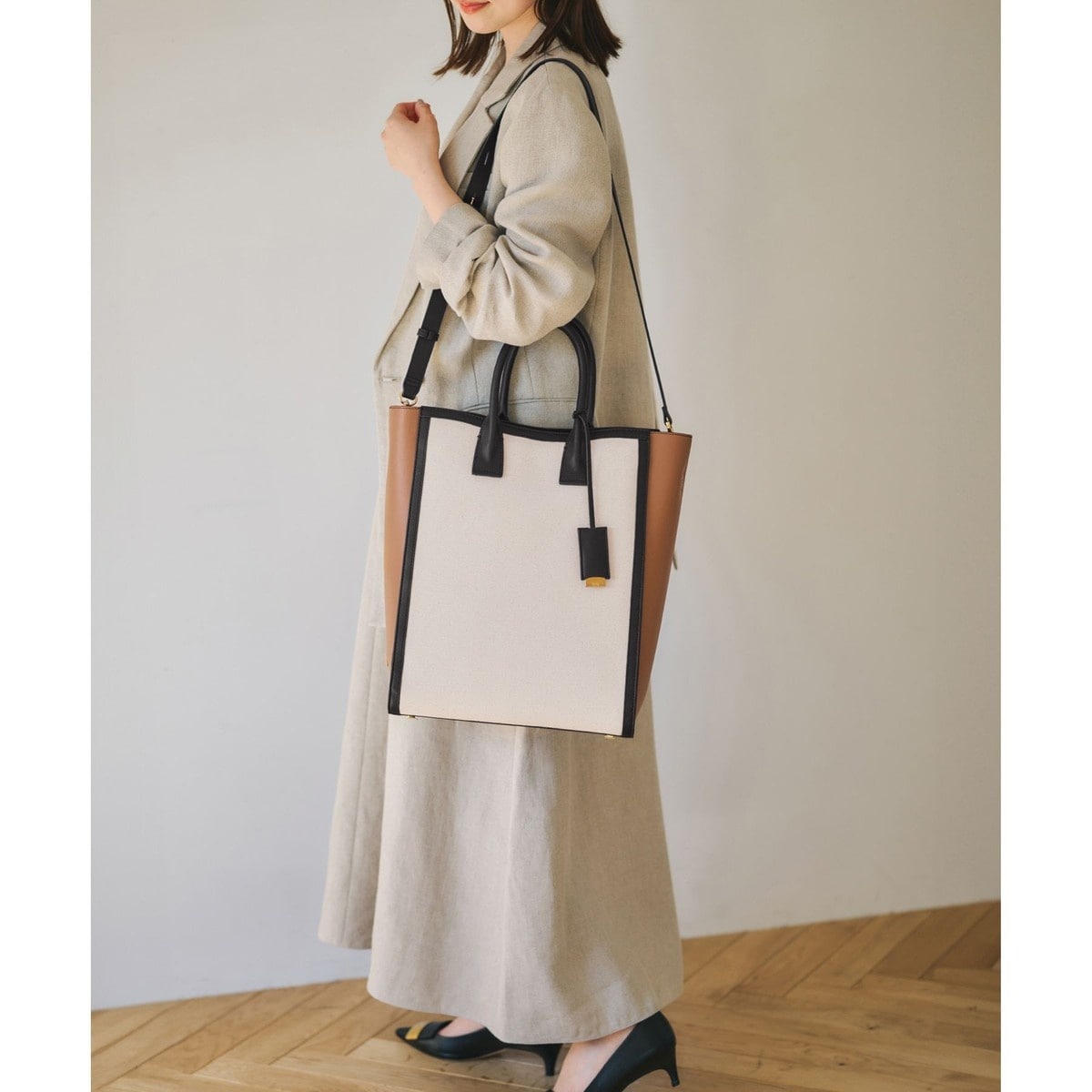 【E’POR】ロペエポール【A4対応】サイドジップ縦型トートバック ROPÉ(ロペ) / 【E'POR】【A4対応】Y BAG Large（サイドジップ縦