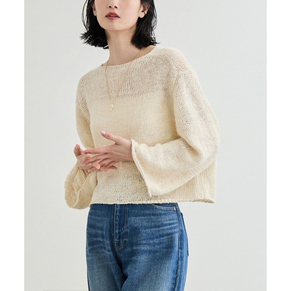 フォックスラクーンクルーネックニット | ロペ(ROPE') | マルイ