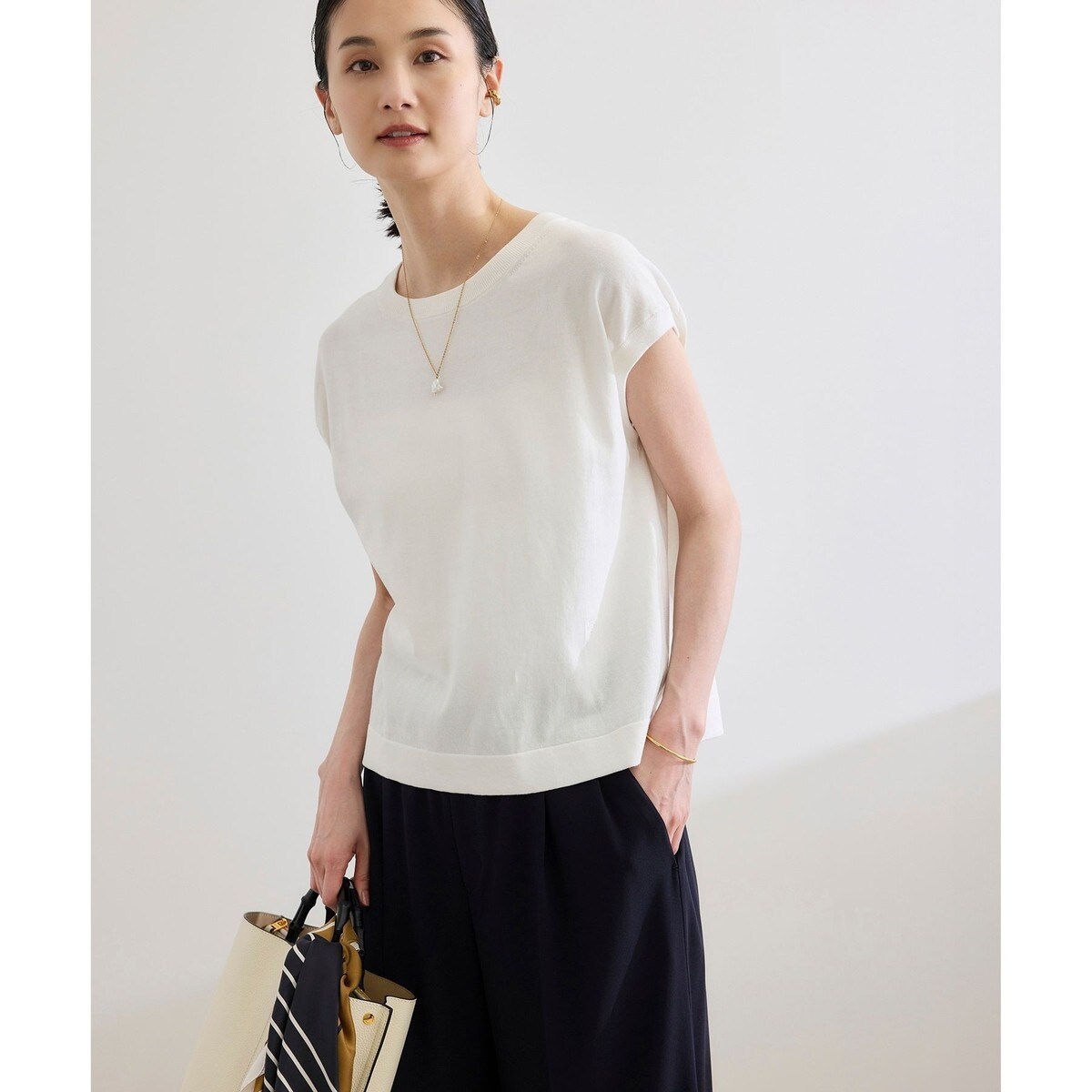 ROPE' / ロペ 【洗える】コットンプレーティング天竺カーブスリーブカットソー 楽天市場】【SALE／40%OFF】【洗える】コットンプレーティング