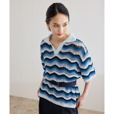 ロペ(ROPE')の【COOHEM（コーヘン）】ZIGZAG SUKASHI KNIT PULLOVER【WEB・一部店