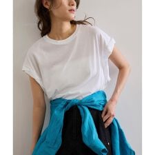 ツイストフレンチスリーブTシャツ