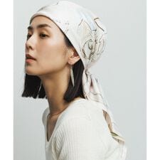 ロペ(ROPE')の【YUKO SAEKI for ROPE’・コラボ】スカーフ柄プリント シルクスカーフ/Lサイズ