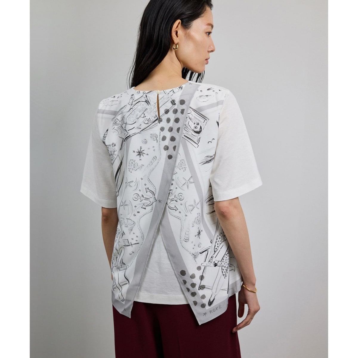 [�}���C]�y�􂦂�z�yYUKO SAEKI for ROPE'�E�R���{�z�X�J�[�t���v�����g A���C���J�b�g�\�[/���y�iROPE'�j �I�t�z���C�g(15)