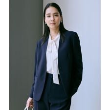 トリアセダブルクロス Ｖネックジャケット/イージーケア・セットアップ対応・25AW