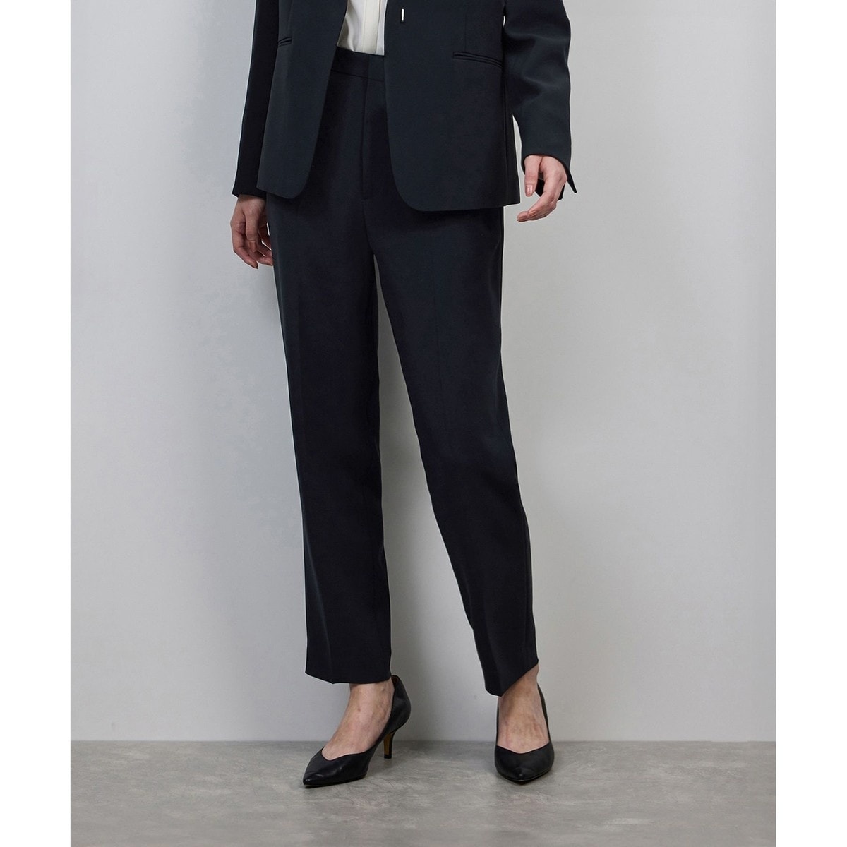 ウール混プレミアムサキソニーパンツ/イージーケア・セットアップ対応