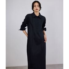 ウールジャージーワンピース/イージーケア