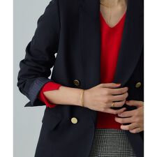 ストレッチ金ボタンブレザージャケット