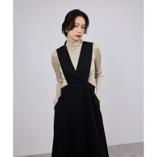 トリアセテート ジャンパースカート/イージーケア