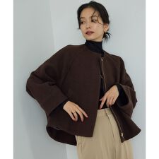 圧縮ウールコクーンショート丈コート/Bellandi(ベランディ)