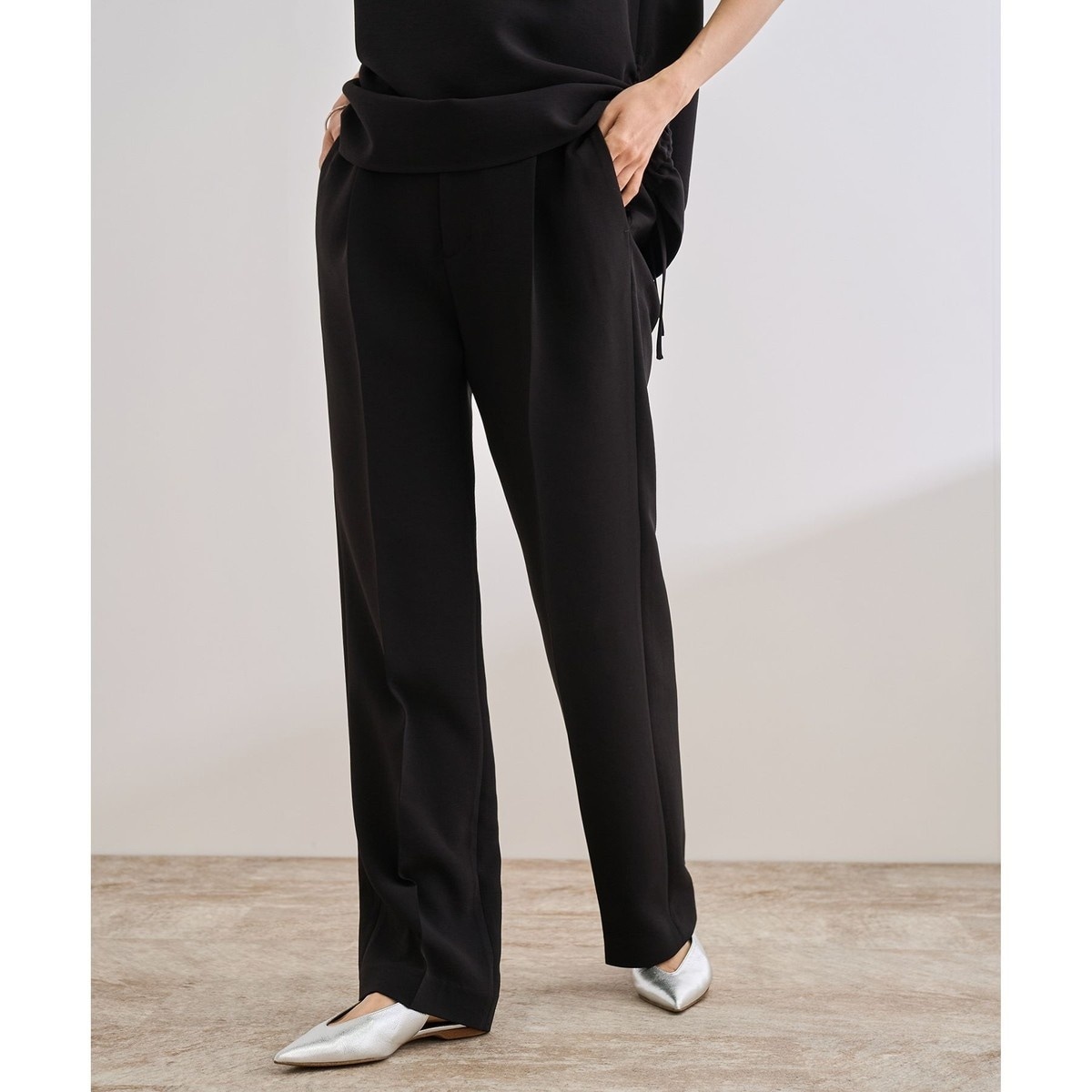 WEB限定】ハイウエストカーブパンツ | アダムエロペ(ADAM ET ROPE