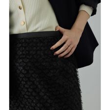 カットジャガードIラインタイトスカート/イージーケア
