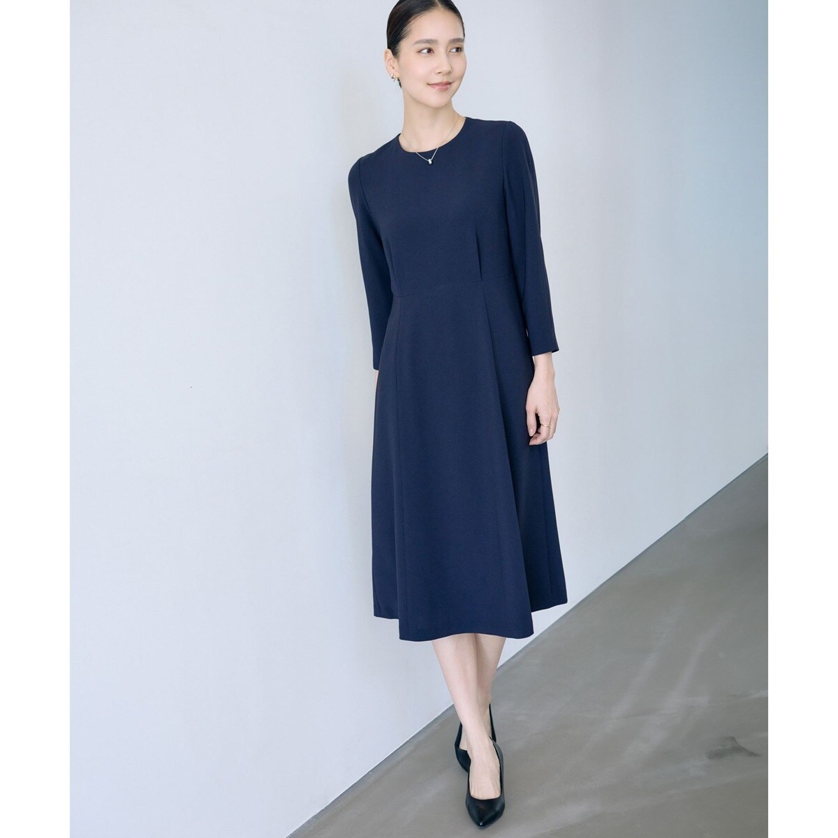 ニットドッキングティアードドレス | ブルーレーベル・クレスト