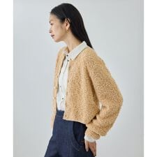 【COOHEM(コーヘン)】 COTTON FANCY YARN KNIT CARDIGAN