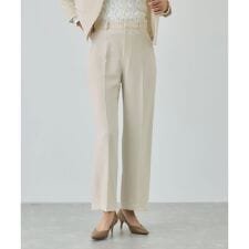 トリアセダブルクロス ストレートワイドパンツ/イージーケア・セットアップ対応・26SS