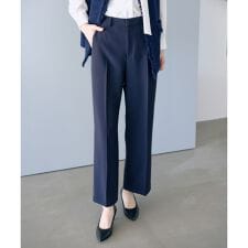 トリアセダブルクロス ストレートワイドパンツ/イージーケア・セットアップ対応・26SS