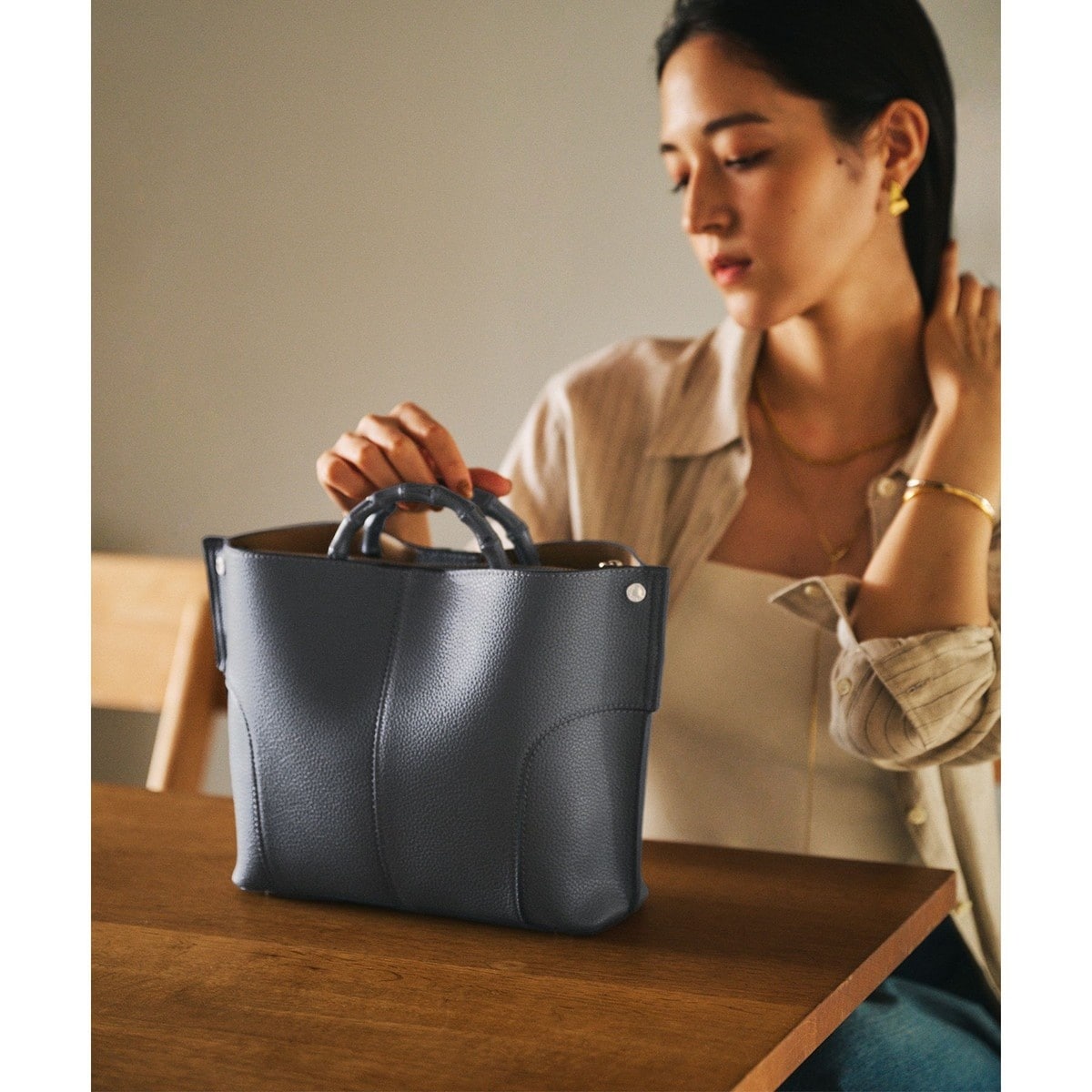 E'POR】BAMBOO BAG Medium/軽量・通勤・26SS新色 | ロペ(ROPE