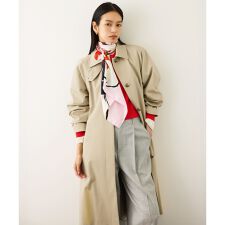 ツイルクロス ステンカラースプリングコート