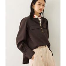 フロントジップブラウス/イージーケア・セットアップ対応