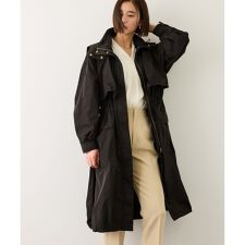 【撥水】タフタフーデッドロング丈スプリングコート