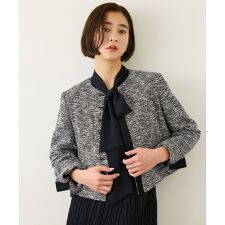 ツイードノーカラージャケット