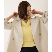 【撥水加工】ライトミドル丈トレンチコート